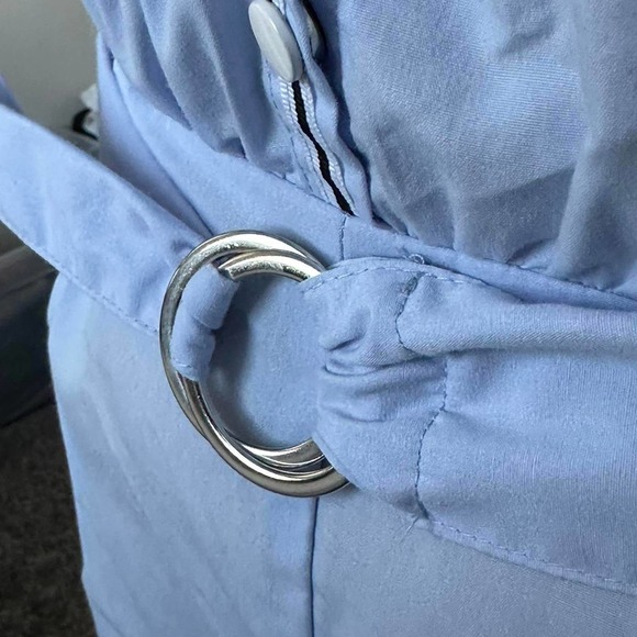 Zara blue button down romper - Picture 6 of 8